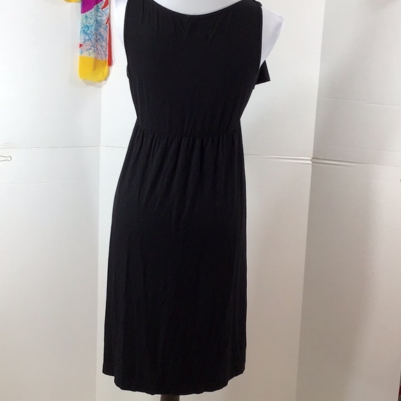 J. Crew black jersey ruffle dress - Picture 6 of 7
